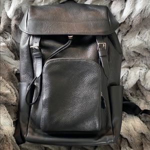 Coach Black Leather Back Pack